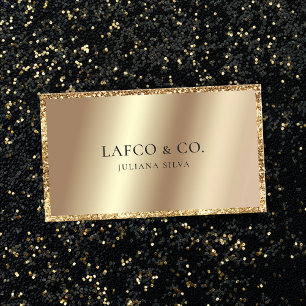 Tarjeta De Visita Gold Metallic Relieve metalizado QR Code Luxury