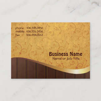 Tarjeta De Visita Gold-n-Brown