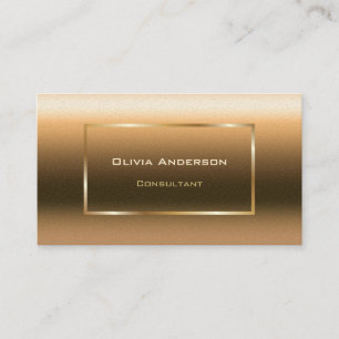 Tarjeta De Visita Gold Ombre Profesional