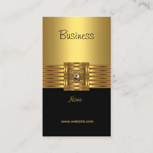 Tarjeta de visita Gold para el negro dorado (Anverso)