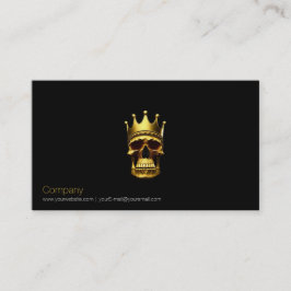 Tarjeta de visita Gold Skull