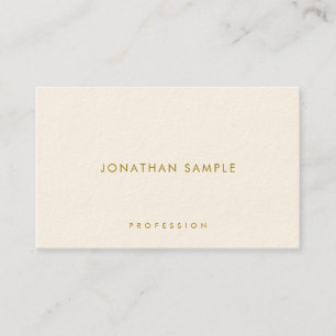 Tarjeta De Visita Gold Text Luxe Modern Minimalista elegant Template