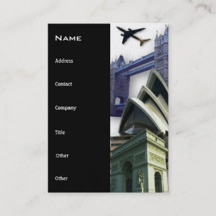 Tarjeta de visita Gold Travels