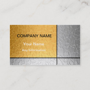 Tarjeta De Visita Gold y Silver Luxury Metallic 2