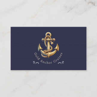 Tarjeta De Visita Golden Anchor Business Card