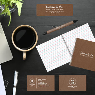 Tarjeta de visita Golden & Black Plain