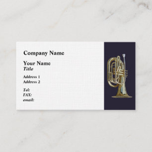 Tarjeta De Visita Golden Brass Euphonium