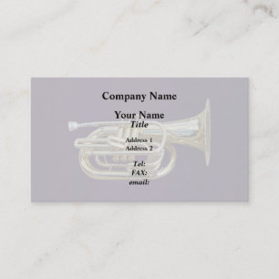 Tarjeta De Visita Golden Brass Euphonium