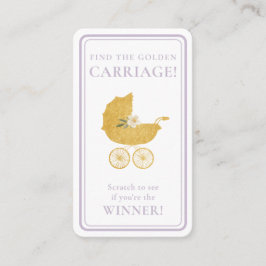 Tarjeta De Visita Golden Carriage Scratch-Off Game | Lavender Winner
