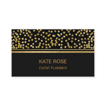 Golden Confetti Glam Golden Black Vip