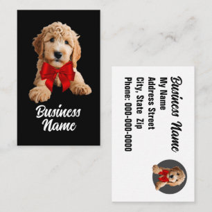 Tarjeta De Visita Golden Doodle Puppy