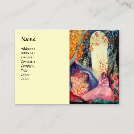 Tarjeta De Visita GOLDEN DREAM Yoga Instructor Meditación Jardín Zen