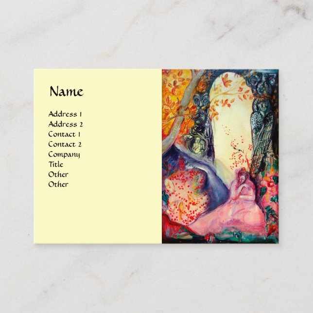 Tarjeta De Visita GOLDEN DREAM Yoga Instructor Meditación Jardín Zen (Anverso)