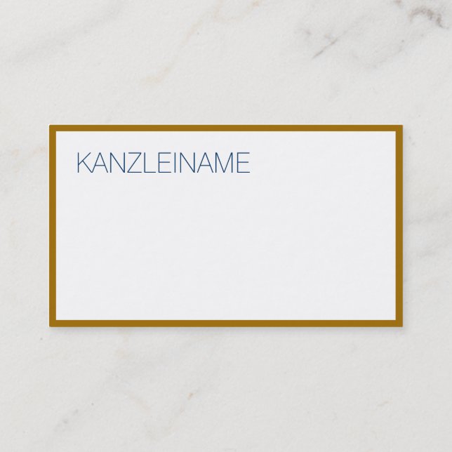 Tarjeta De Visita Golden Edge (Reverso)