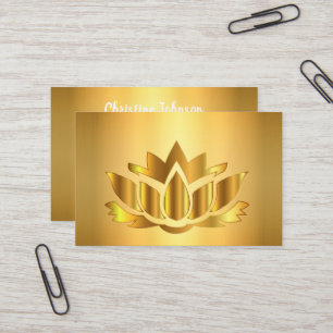 Tarjeta de visita Golden elegante Mandala