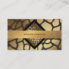 Tarjeta de visita Golden Giraffe Chocolate Vip