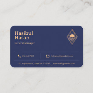 Tarjeta de visita Golden Hotel Professional Manage