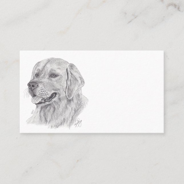 TARJETA DE VISITA GOLDEN RETRIEVER (Anverso)