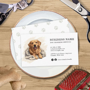 Tarjeta De Visita Golden Retriever Create Your Own Mascota