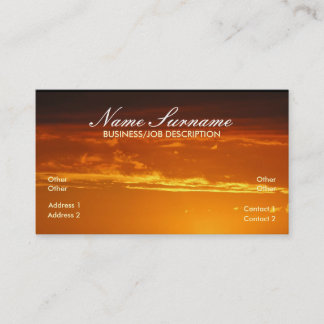 Tarjeta de visita Golden Skies