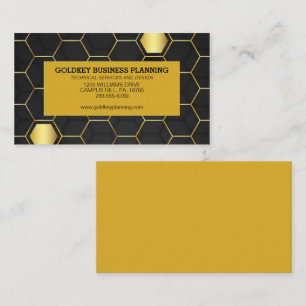 Tarjeta De Visita Goldenrod Honeycomb Shadow