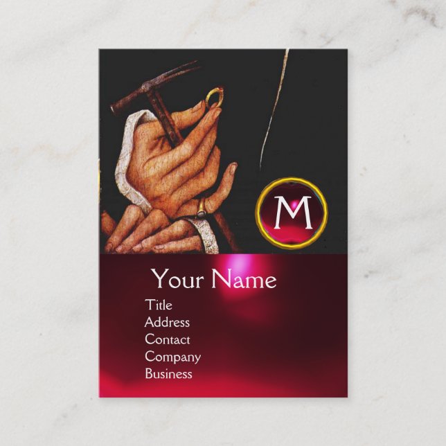 TARJETA DE VISITA GOLDSMITH, PRECIOSO METALWORKER, ARTE DE JOYAS DE  (Anverso)