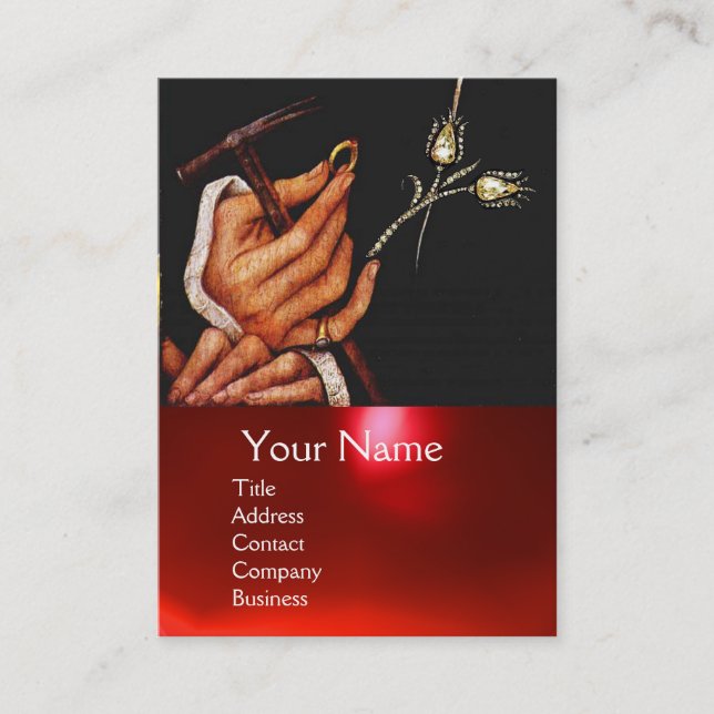 TARJETA DE VISITA GOLDSMITH, PRECIOSO METALWORKER, ARTE DE JOYAS DE  (Anverso)