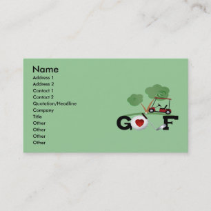 Tarjeta De Visita Golf