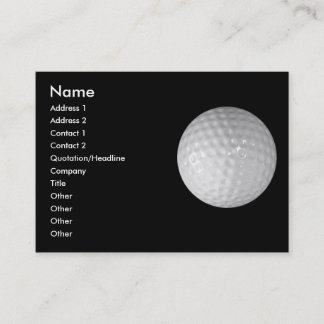 Tarjeta De Visita Golf
