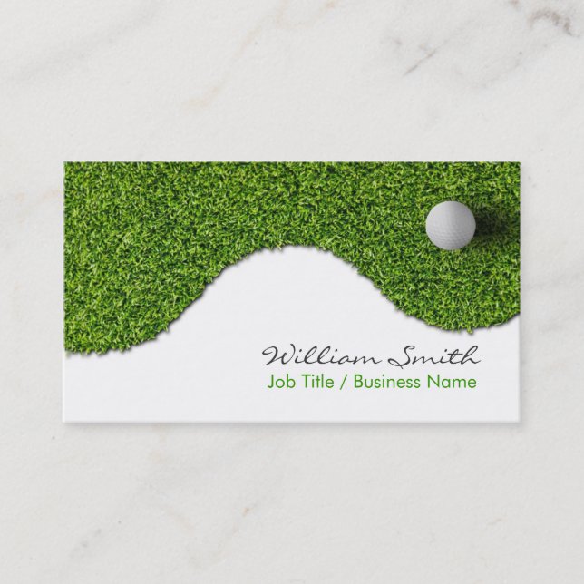 Tarjeta De Visita Golf Business Card (Anverso)