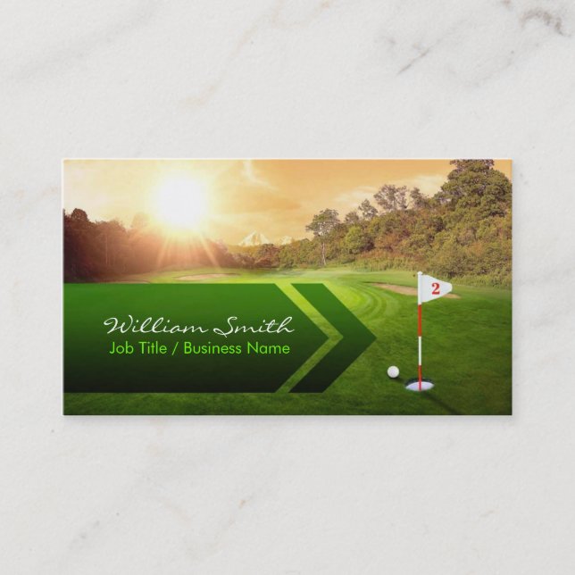 Tarjeta De Visita Golf Business Card (Anverso)