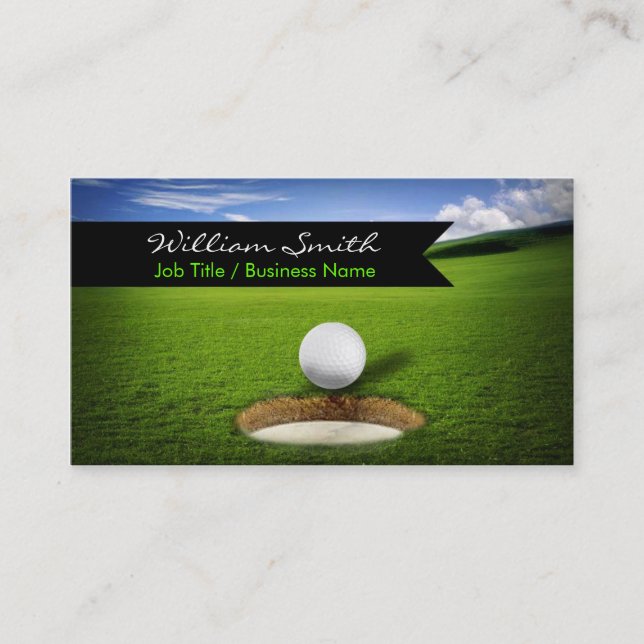 Tarjeta De Visita Golf Business Card (Anverso)