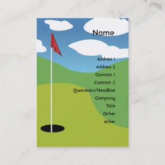 Tarjeta De Visita Golf - Chubby
