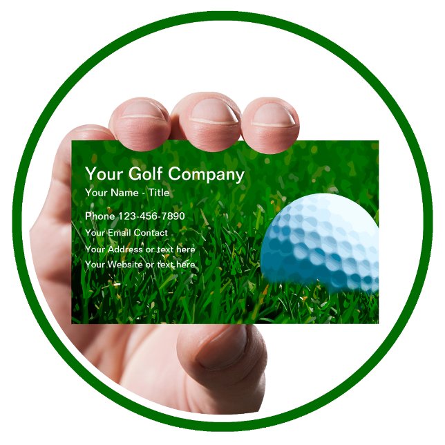 Tarjeta De Visita Golf deportivo moderno (Subido por el creador)