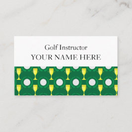Tarjeta De Visita Golf Instructor Coach Sports Profesional Golfer
