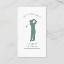 Golf Lehrer Grau Grün