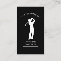Golf Lehrer  Schwarz Weiß
