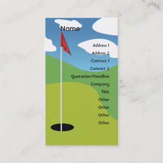 Tarjeta De Visita Golf - negocio