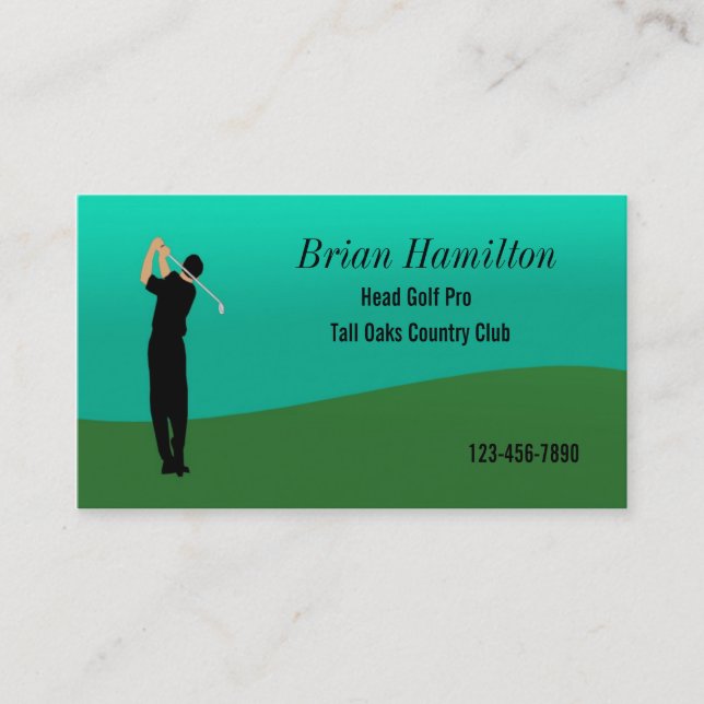 Tarjeta De Visita Golf Pro (Anverso)