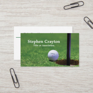 Tarjeta De Visita Golf Pro o Golf Entusiast