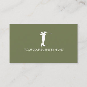 Tarjeta De Visita Golf Profesional Moderno Personalizado