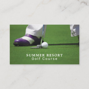 Tarjeta De Visita Golf Putt, Golf Club, Golfer, Golf Coach