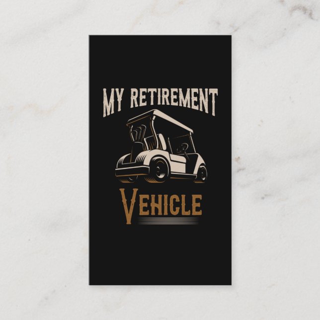 Tarjeta De Visita Golf Retirement Golf Club Golf Club Golf Golf Reti (Anverso)