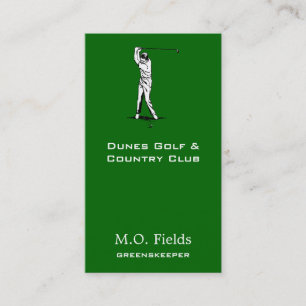 Tarjeta De Visita Golfer