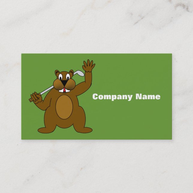 Tarjeta De Visita ¡Golfer Gopher Solo Ve A Perder! (Anverso)