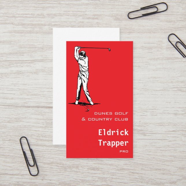 Tarjeta De Visita Golfista (Anverso/Reverso In Situ)