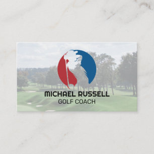 Tarjeta De Visita Golfista Deportes Campo de golf