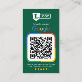 Tarjeta De Visita Google Bewertungskarte mit QR code 