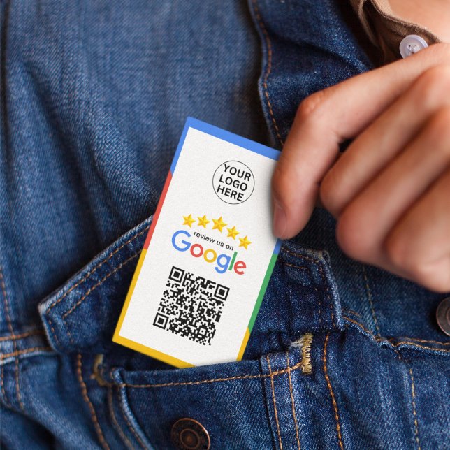 Tarjeta De Visita Google Business Review 5 Star Qr Code (Subido por el creador)