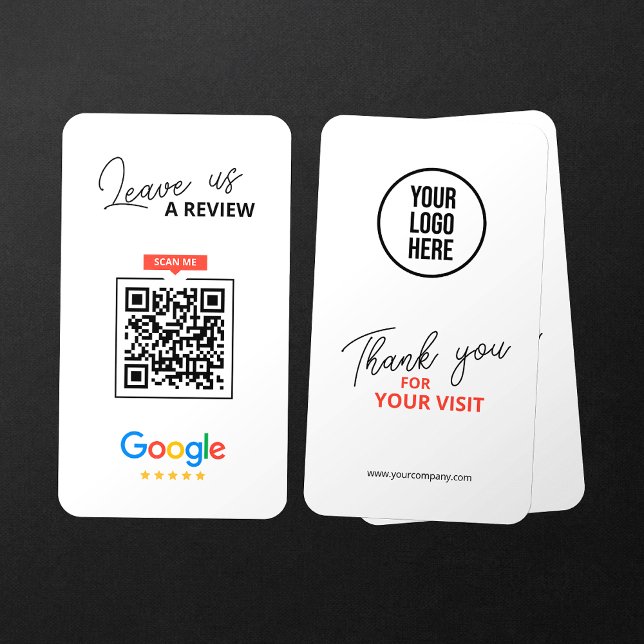Tarjeta De Visita Google Déjanos Código QR de Reseña Comercial Graci (Subido por el creador)